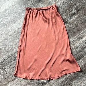 NWT Satin-effect slip skirt